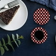 thumbnail image 6 of FMSHPON Geometric Poker Cards Pattern Set of 4 Round Coaster for Drinks, Absorbent Ceramic Stone Coasters Cup Mat with Cork Base for Home Kitchen Room Coffee Table Bar Decor, 6 of 6