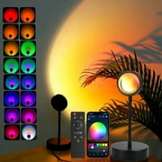Sunset Lamp Projector Led Lights For Bedroom Night Light RGB Lights Sun Sunlight Sunrise Lamp 10w 360 Rotation Mood Lighting Home/Room Decor Christmas Gifts For Women,Tabletop Multicolor