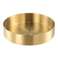 thumbnail image 3 of Elegant Gold Stainless Steel Storage Tray Jewelry Display Plate Organizer for Cosmetics Coffee Table Snacks Keys 12 5cm, 3 of 12