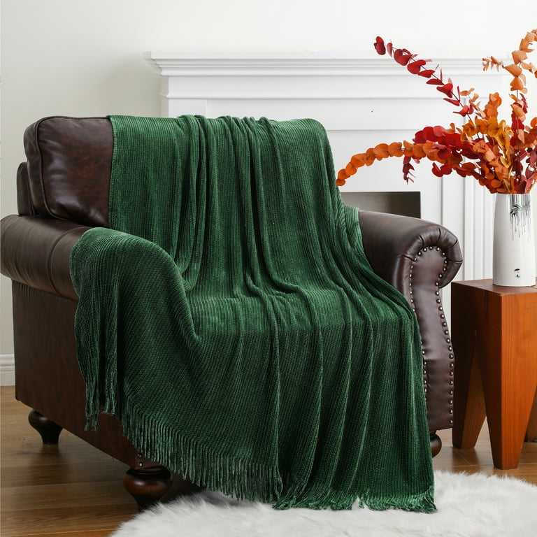 Dark green blanket sale