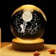 thumbnail image 1 of Favor de fiesta Cumpleaños Dormitorio Decoración Brillante Planetario Galaxia Astronauta Bola de cristal USB LED Luces de noche Regalo de Navidad para niños, 1 of 4