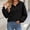 Black, variant on Njagoc3 Fleece Lined Hoodie Women | V Neck Drawstring Hooded Long Sleeve Pullover with Front Pockets | Relaxed Fit for Fall Casual Wear & Everyday Activities,White,M