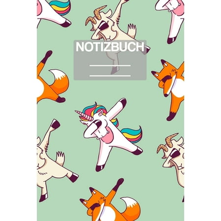Notizbuch A5 Muster Zeichnung Dab Dabbing Einhorn Unicorn Fuchs Fox Ziege 111 Seiten Extra Kalender Einzigartig Liniert Linie Linien Geschenk Geschenkidee Paperback Walmart Com Walmart Com