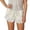 A-Beige1300, variant on XIAONU Womens Satin Lace Shorts Pull-On High Waist Short Length Shorts Chic Delicate Leisure Wear Shorts