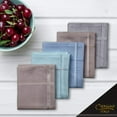 thumbnail image 4 of Caruso Italy Men's Luxury 100% Pure Cotton Handkerchief Light Base with Colored Border - Pack of 5, 4 of 5