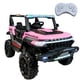 thumbnail image 1 of Montable Electrico Recargable Con Control Remoto Para Niños 4x4 con Conexion Auxiliar y USB, 110 cm-Rosa, 1 of 7