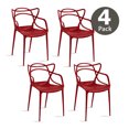 thumbnail image 3 of Sillas para Comedor Spica: Set de 4 Sillas de Plástico Resistente con Diseño Moderno en el Respaldo., 3 of 5