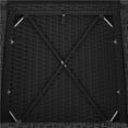 thumbnail image 5 of Yaheetech 3-Piece Patio Wicker Coffee Table and Chairs Set for Garden Deck, Black/Gray, 5 of 7