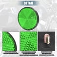 thumbnail image 3 of Unique Bargains 8 Pcs Round Rear Reflectors Screw on Safety Spoke Reflective Gate Posts Reflector for Motorcycle Green, 3 of 6