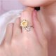 thumbnail image 5 of Minnieouse Anillo de tamaño ajustable para mujer, anillos abiertos con patrón de flores suaves y personalidad, regalo, accesorios de joyería de Ropa, zapatos y accesorios Miscelánea Oro, 5 of 6