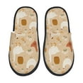 thumbnail image 1 of Fotbe Autumn and Thanksgiving Pantuflas Peludas para Mujer con Estampado, Zapatillas de Peluche, Zapatos de Invierno para Casa, Uso Interior y Exterior-Medium, 1 of 8