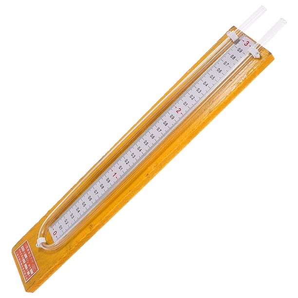 Manómetro de presión diferencial de acero inoxidable en forma de U de 0 a 10 kPa, sensor de presión de alta precisión, fácil lectura, con tubo en U.