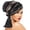 Black, variant on Soft Velvet Turban Hat with Rhinestones Decors Crossed Forehead Design Chemo Hat