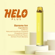HELO Plus Caffeine Diffuser, Banana Ice - 800 Puffs | 0% Nicotine, Vegan, Sugar-Free, Gluten-Free Aromatherapy