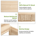 thumbnail image 4 of Renwick Fir Wood Planting Bed with Shelf & Wheels, Wood, 4 of 10