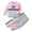 Pink, variant on LUOGENLI Little Girl Outfits 4T-5T Toddler Girls Long Sleeve Letter Prints Patchwork Color Tops Pants Casual Sports Outfits Set for Kids Clothes Girls Summer Outfits Size 6X-7 5-6 Years