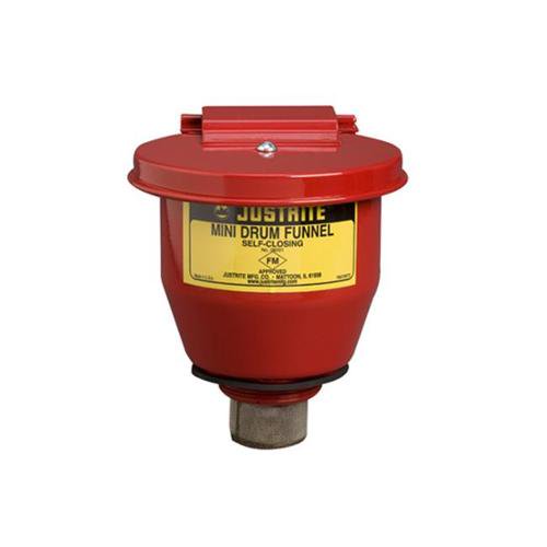 Justrite Safety Drum Funnels funnel w/1'' flame arrester for 5 gal