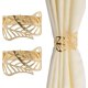 thumbnail image 1 of (Dorado) Abrazaderas para cortinas, 2 piezas de hebillas de metal creativas para cortinas, clip decorativo para cortinas con hojas huecas, accesorio decorativo para ventanas para el hogar y la oficina, 1 of 5