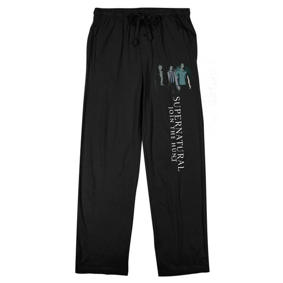 Supernatural Join the Hunt Men's Black Sleep Pajama Pants-Medium