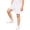 White@GC@, variant on CONZONE Boys Workout Shorts Baggy Fitness Running Shorts for Kids Elastic Waist Solid Color Football Shorts With Pocket