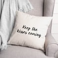 thumbnail image 2 of Creative Products Keep The Kisses Coming 16x16 Spun Poly Pillow, 2 of 2