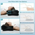 thumbnail image 3 of DONAMA Cervical Pillow for Neck and Shoulder,Contour Memory Foam Pillow,Ergonomic Neck Support Pillow for Side Back Stomach Sleepers with Pillowcase, 3 of 15