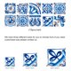 thumbnail image 5 of Azulejo de pared Vinilo Flor Etiqueta de la pared Mural Calcomanía para azulejos Etiqueta autoadhesiva impermeable para azulejos, MZ-2-142, Grande Inevent HA002473-145, 5 of 6