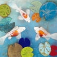 thumbnail image 2 of Koury, Aleah 20x20 White Modern Wood Framed Museum Art Print Titled - Koi 2, 2 of 4