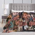 thumbnail image 5 of Collage Pedro Pascal Blanket, Lightweight & Ultra-Soft Flannel Fleece Blanket, Anti-Pilling Plush Blanket for Couch, Bed, Sofa, Bedding Decor, 50"x40", 5 of 6