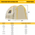 thumbnail image 2 of Carpa tipo camión Qualencey, impermeable, poliéster, 5000 mm, Oxford, para 5,5 a 6,3 pies, 2 of 8