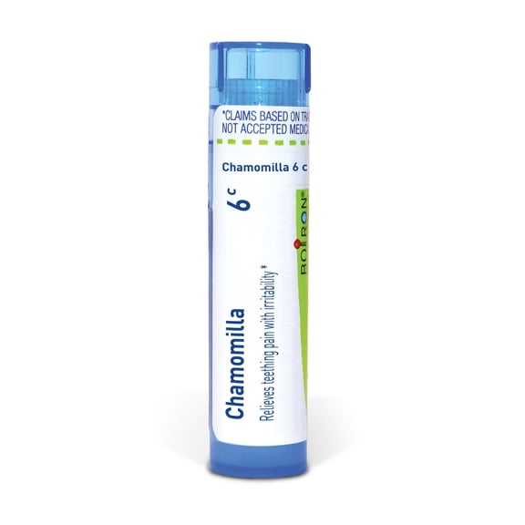 Boiron Chamomilla 6C, Homeopathic Medicine for Teething Pain with Irritability Relief, 80 Pellets
