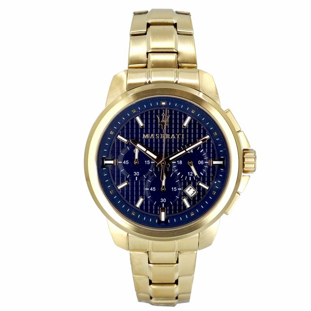 Maserati Montre Habillée pour Hommes Succès R8873621021 en Acier Inoxydable Doré Quartz
