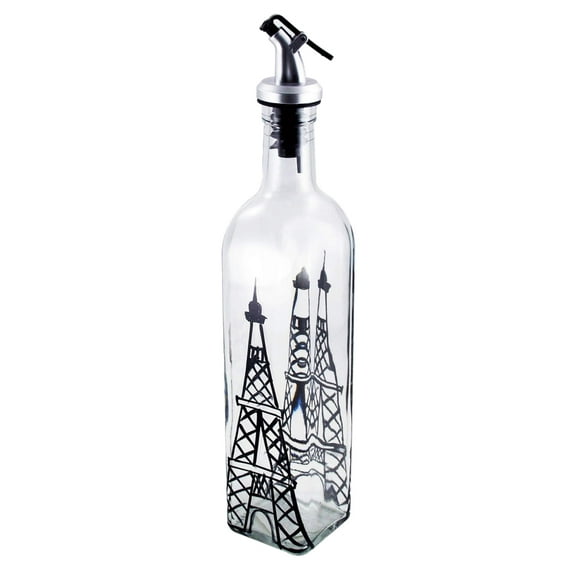 Grant Howard Grapes Hand Painted 16 oz Glass Oil & Vinegar Cruet with Pour Spout