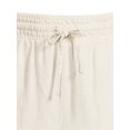 thumbnail image 4 of Time and Tru Women's Linen Blend Cropped Cargo Pants, 28" Inseam, Size XS-XXXL, 4 of 5