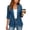 Blue, variant on Blazers for Women Elegant Business Casual, Open Front 3/4 Sleeve Suit Jacket Cropped Blazers Office Work Cardigan Jacket Daily Travel Outfits