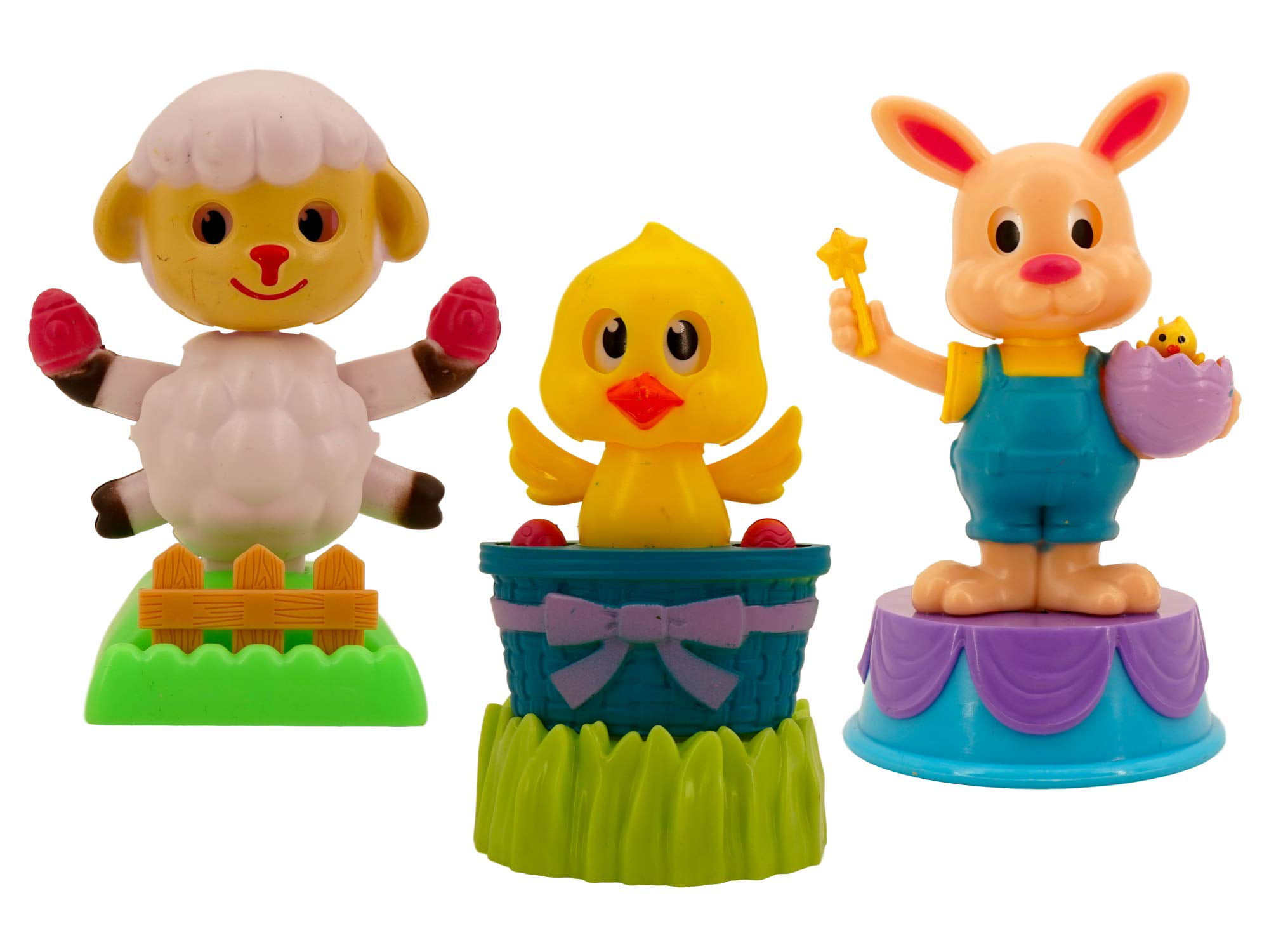 Easter Set of 3 Solar Power Dancing Toy 