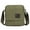 Green, variant on Spencer Mens Shoulder Sling Bags Canvas Crossbody Bag Vintage Messenger Business School Satchel Multi Zipper Pockets Bag (Black)
