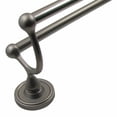 thumbnail image 3 of Rusticware 8222BLK Midtowne Black 24 In. Double Towel Bar, 3 of 5