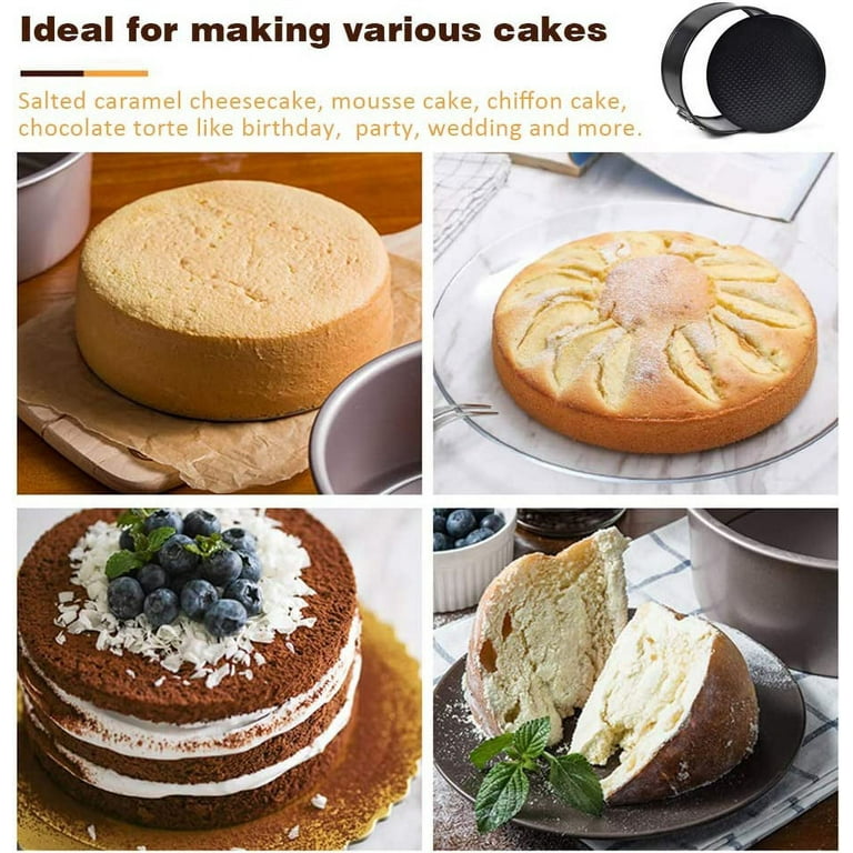 Nonstick Springform Round Cake Pan Set Cheesecake Leakproof Baking Wedding