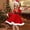 Red, variant on Santa Claus Outfit for Baby Boy Long Sleeve Dress Hat and Belt Set Christmas Outfit for Boys Festive Dress Outfit 5-6 Years