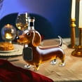 thumbnail image 4 of Wolf Head Whiskey Decanter Set with Glass Stopper, Hand Blown Artisan Craft Bourbon Scotch Spirit Decanter, 300ml Elegant Home Bar Decor & Collector's Gift, 4 of 6