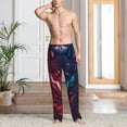 thumbnail image 2 of Sikiie Cool Wolf Head Mens Pajama Pants Sleep & Lounge Pants, PJ Bottoms With elastic waistb and Pockets X-Large, 2 of 6