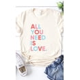 thumbnail image 4 of All You Need is Love Graphic Tee T-Shirt PLUS, 4 of 6