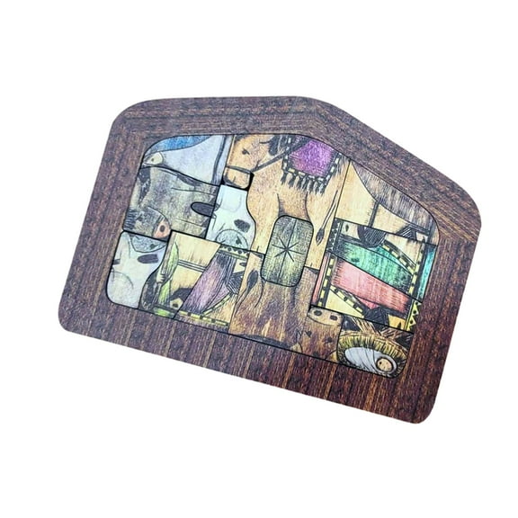 SDFGTstore Quality Wood Nativity Puzzle Jesuss Birth Scene Statue Jigsaws Puzzle Game for Christian Faithful Religious Enthusiasts