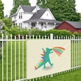 thumbnail image 4 of Funny Beast Dinosaur Sign Banner, Cartoon Colorful Hanging Banners Backdrop Festive Party Decor for Indoor Outdoor, 47 x 71 Inches, 4 of 7