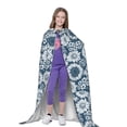 thumbnail image 4 of Honeii Sunflowers Print Poncho Cape, Cloak Coat, Snuggly Hooded Wearable Blanket, Hooded Cape For Teenagers,Halloween Costumes-Medium, 4 of 7