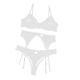 thumbnail image 5 of CAICJ98 Maillot de Bain String Bikini Taille Haute Deux Pièces Blanc,m, 5 of 5