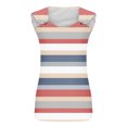 thumbnail image 3 of LIaqionyy Tank Tops for Women Summer Trendy Wide Strap Camisole Casual Color Block Sleeveless Loose Blouses, 3 of 4