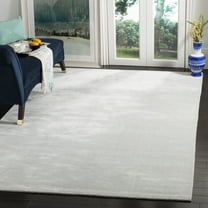 SAFAVIEH Mirage Celandine Solid Area Rug, Silver/Grey, 10' x 14'