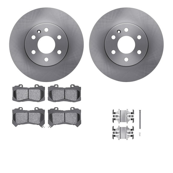 Dynamic Friction Company Front Brake Rotors with 5000 Advanced Brake Pads includes Hardware 6512-48366